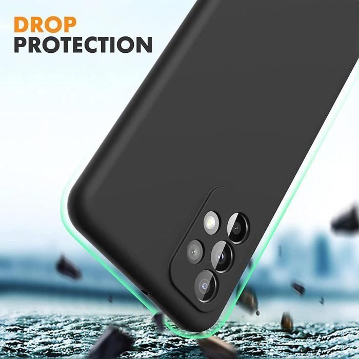 Coque de protection souple en silicone noir pour Samsung Galaxy A23 5G - BOOLING - Anti-choc et anti-dérapante