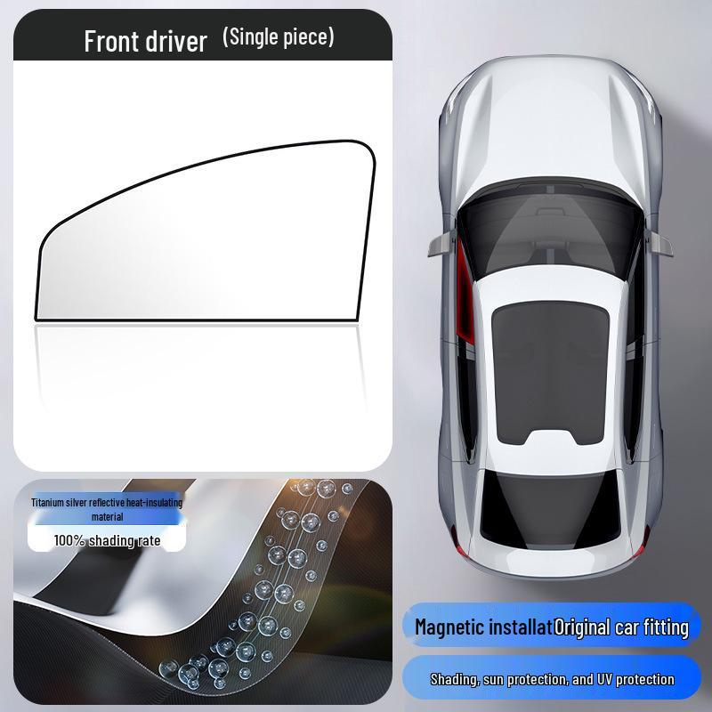 Magnetic Car Sunshade: Heat Insulation & Privacy Blackout Curtain for Side Windows