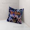 Band D-Def Leppard Pillow Case For Sofa Decor Car Office Room Printing Cushion Cover Decorations and Protector