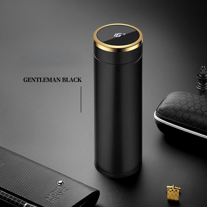 Portable Large-capacity Intelligence Thermos Cup 500ml Vacuum Flasks Stainless Steel Thermos Cup Water Bottle Travel Tea Mug Office Thermos Cup