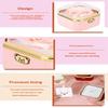 Fashion Cute Flip Necklace Box Romantic Dustproof Rotating Rose Box Automatic Plastic Necklace Storage Case Birthday