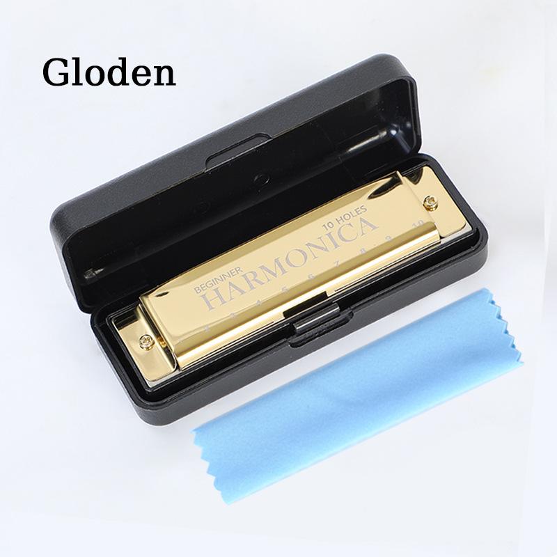 1PC Professional 10 Hole 20 Tone Harmonica Color C Tone Harmonicas With Case For Beginners Harmonica Christmas Gift
