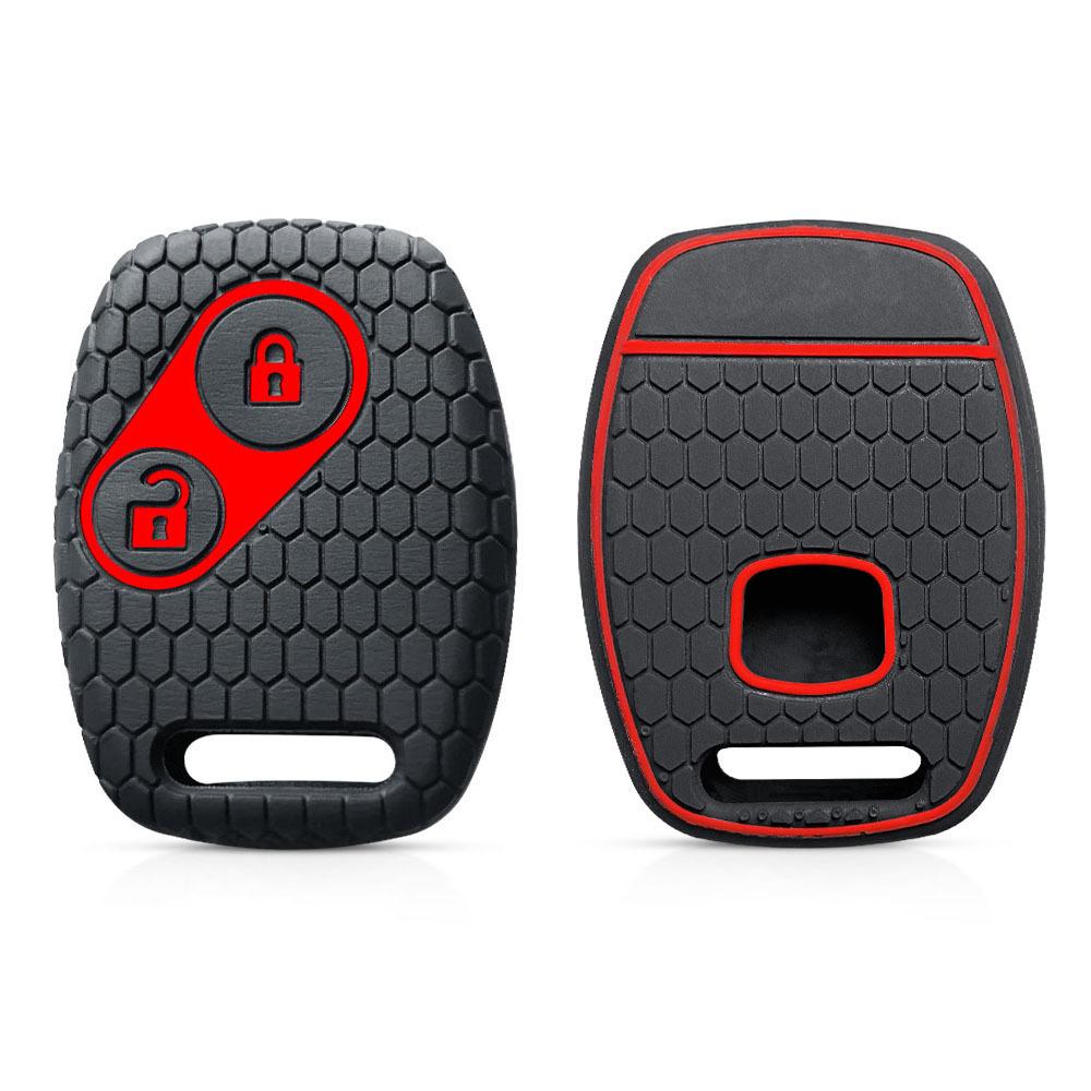 For Honda CRV SRV FRV Fit Civic Accord Jazz For Acura CSX Silicone Key Case Fob Accessories Holder Key Cover Shell