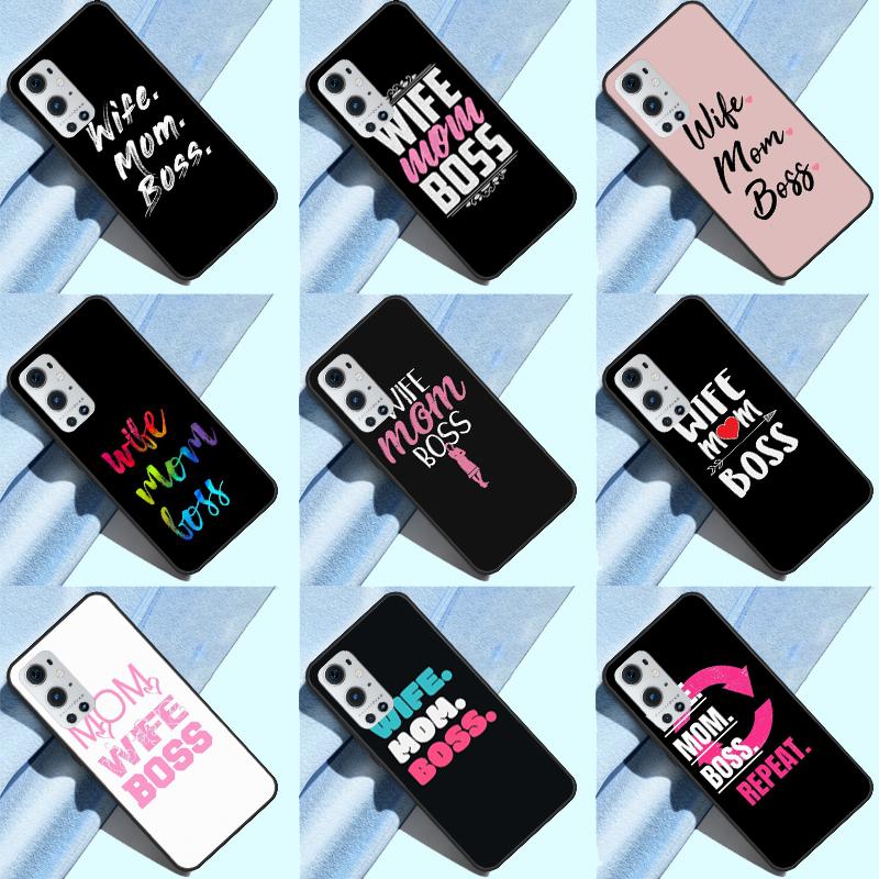Wife Mom Boss Quotes Funda For OnePlus 13 12 R 11 9 10 Pro 8T 9RT 10T OnePlus Nord 4 CE 2 3 Lite N30 N20 Case
