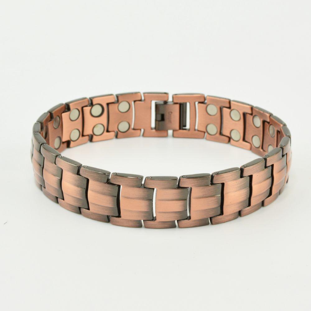 Bracelet de santé en pierre magnétique: Anti-Radiation & Anti-Fatigue, Design Coquille de Tortue Électroplaqué Sous Vide