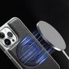 Luxury Magnetic 360 Rotation invisable Kickstand Wireless Charging Leather Case For iPhone 15 Pro Max 14 Plus 13 12 11 Cover