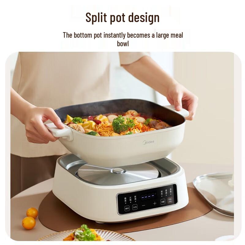 Midea 3-Layer Large Capacity Multi-functional Electric Steamer & Hot Pot CN plug (adapter included)