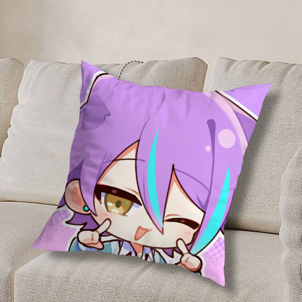 R-Rui Project Sekai Kamishiro  Pillow Case Sofa Living Room Bedroom Headboard Backrest Cushion Square Cushion Nap Time