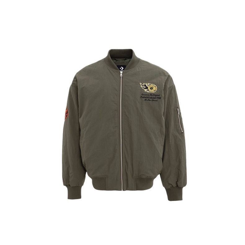 New Converse Puffer Jackets Men's Army Green MCJ127-E48