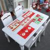 Christmas Home Table Decoration Mat Placemats Non Slip Tablemat Old Man Party Xmas Ornaments Furnishing Supply Desktop Desk Mat