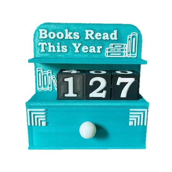 

Трекер чтения Книжная полка с кубиками Счетчик прочитанных книг в этом году Достижения в чтении Аксессуар для читального уголка для книголюбов