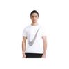 Nike Dri-Fit Logo Comfortable Round Neck Quick-Dry Short Sleeve T-Shirt Men Tops White AJ6882-100