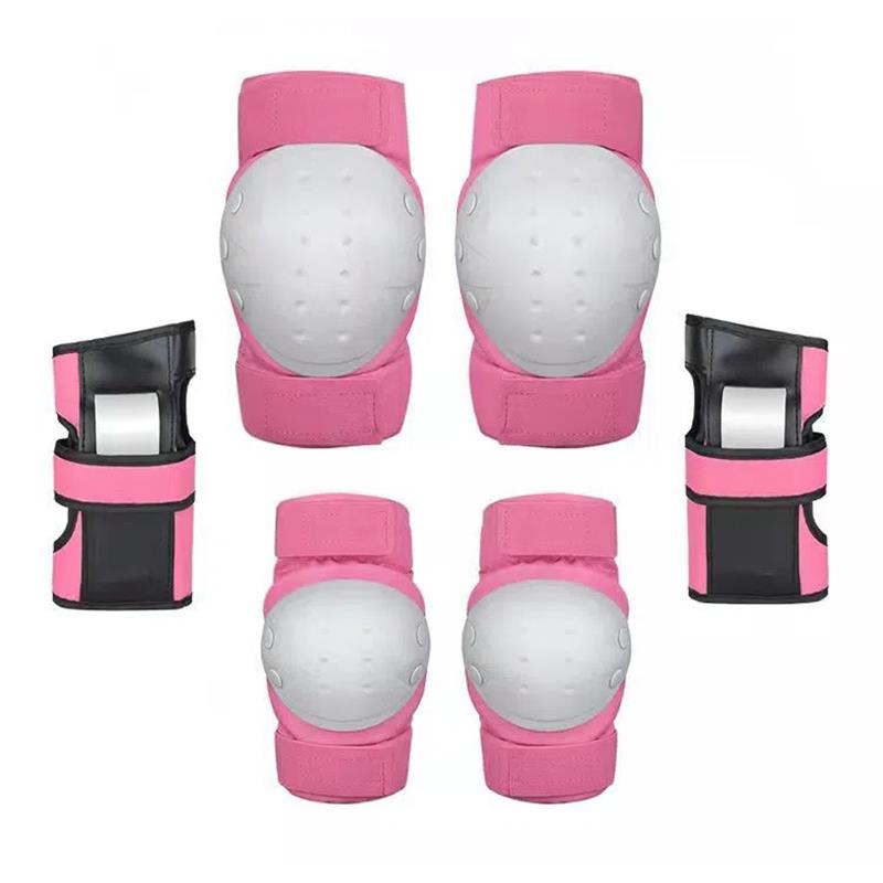 7-Piece Children's Protective Gear Set - Roller Skating Helmet, Knee And Elbow Pads For Skateboarding, Balance Biking, And Outdoor Sports