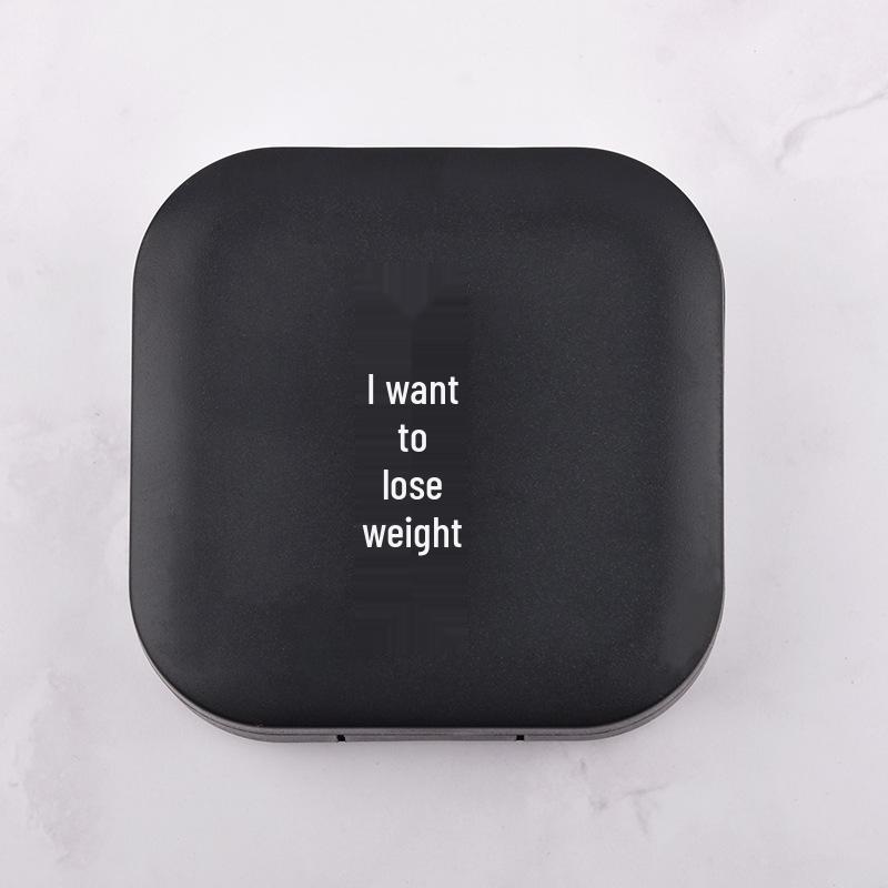 Modny pojemnik na soczewki kontaktowe z postacią ze slangu internetowego