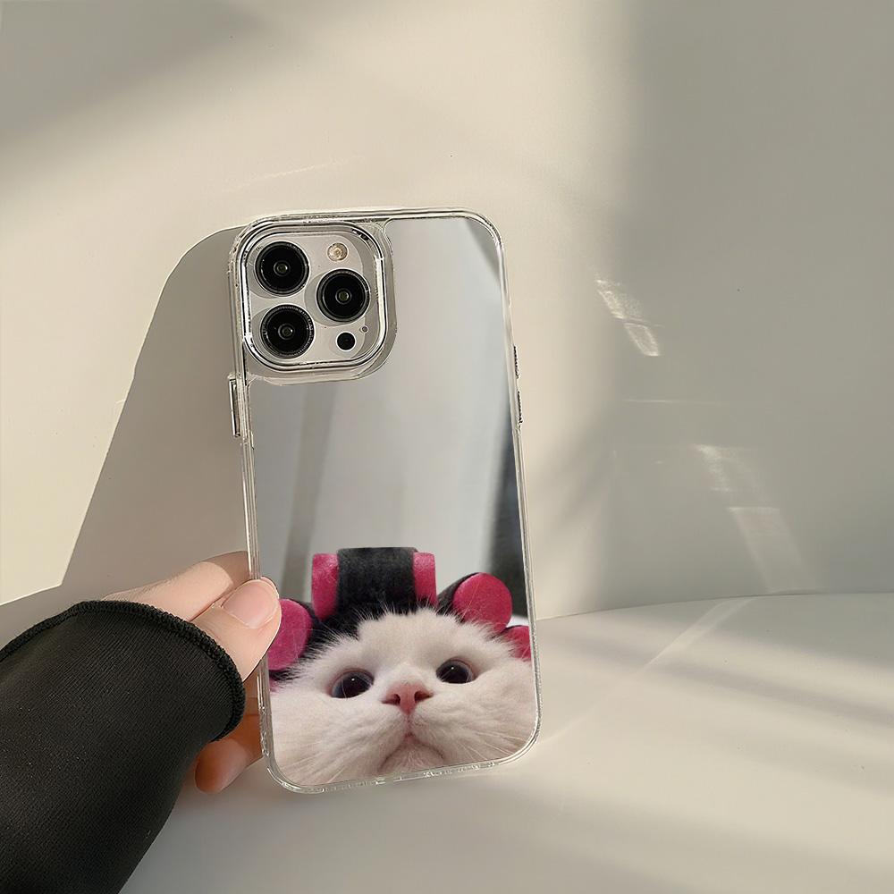 Etui na telefony komórkowe iPhone 11 13 XR 15 Pro Max 12 14 Pro Max Etui iPhone 16 XS Max Lustrzane etui ochronne Lustro Wykwintna kreskówka Wodoodporna