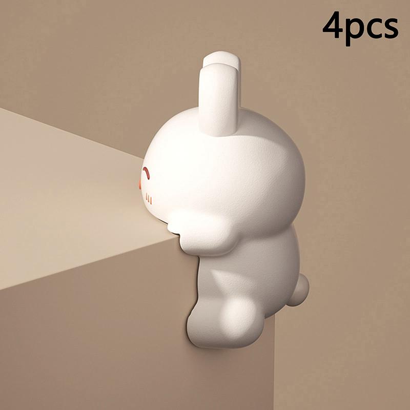 4Pcsanti-Collision Corner Guard Table Corner Soft Edge Children'S Anti-Bump Strip Cartoon Anti-Collision Sticker