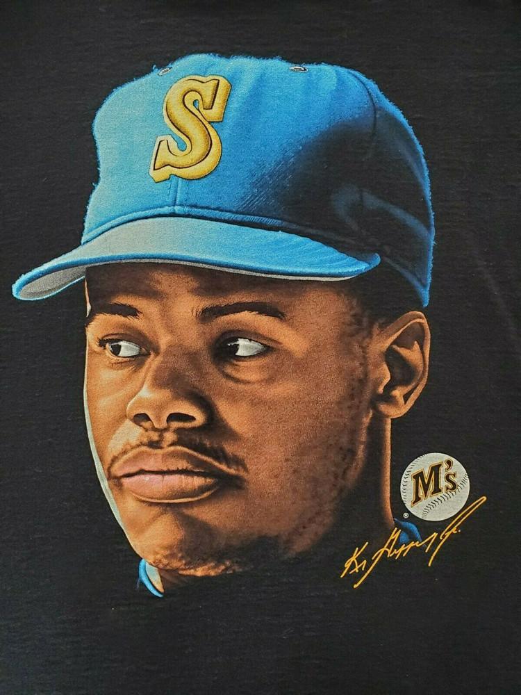 Ken Griffey Jr Seattle Mariners T-shirt Black Short Sleeve JJ4412
