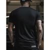 European sizes Music-Inspired Men's T-Shirt with Trendy Lettering - Casual Round Neck, Short Sleeve, Stretch Fabric, Machine Washable