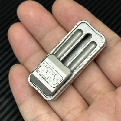 Stainless Steel Mechanical Push Fidget Slider Mini EDC Fidget Toys Novelty Stress Relief Toy ADHD Tool Office Relaxation Gadget