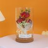 Valentine's Day gift cork wishing bottle LED luminous roses for girlfriends birthday Teachers' Day