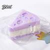 Food Stress Reliever Simulated Squeeze Toy Anxiety Relief Stretchy Rice Cake Triangle Cheese Portable Fake Decompression Tools Kids