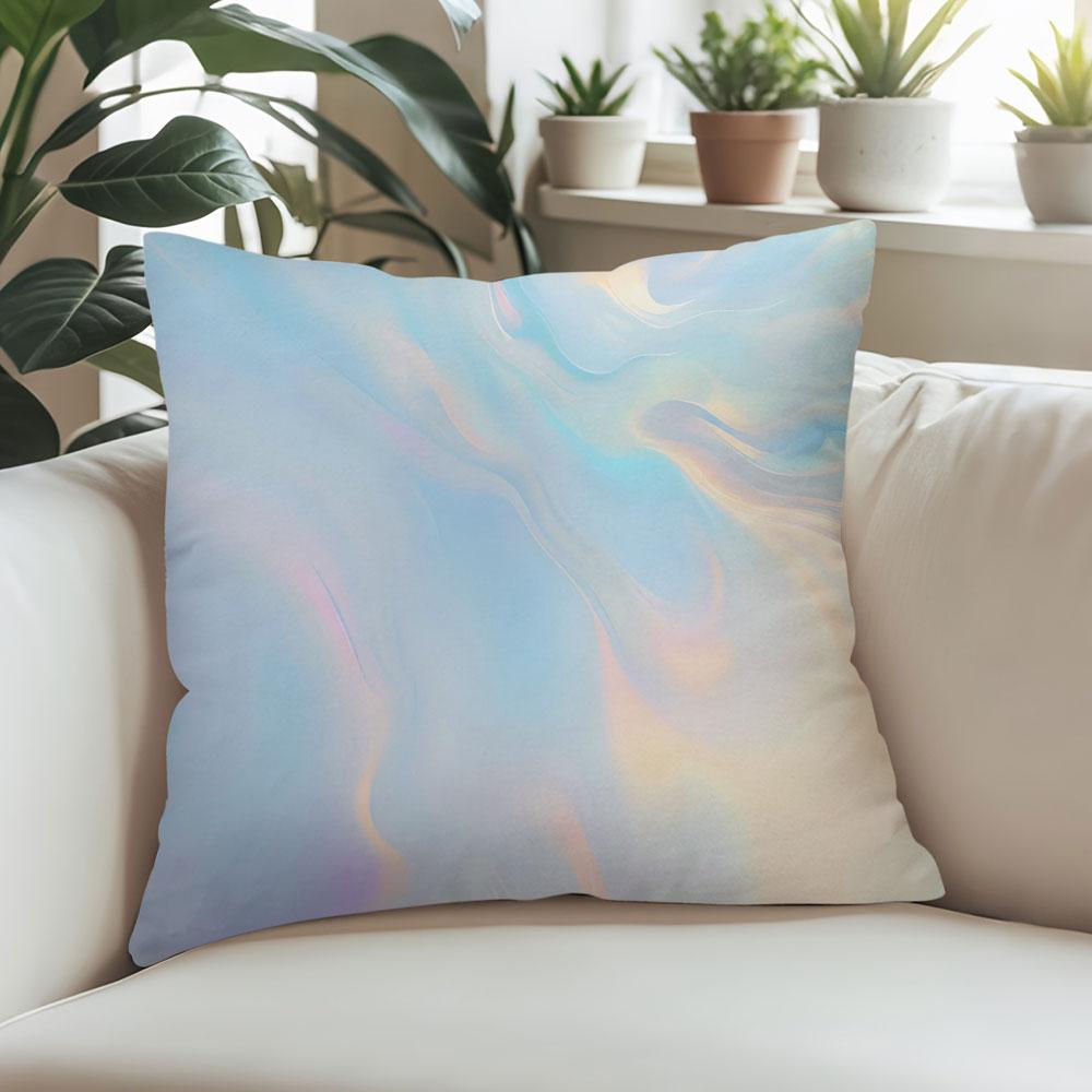 Iridescent Flow square Jacquard Pillow Cover for Sofa Office Waist Cushion Cover Home Decorative Pillowcase