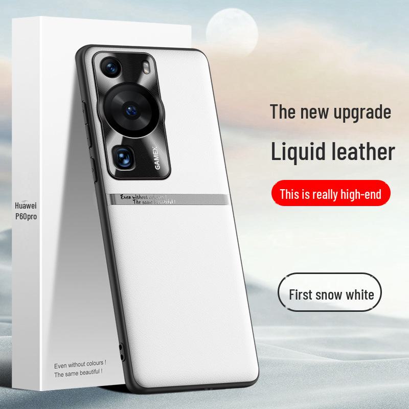 

Защитный чехол Huawei P60 Pro Liquid Leather Anti Fall, цельный дизайн Huawei P60