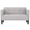 2 Seater Sofa Cloud Grey 111 Cm Fabric