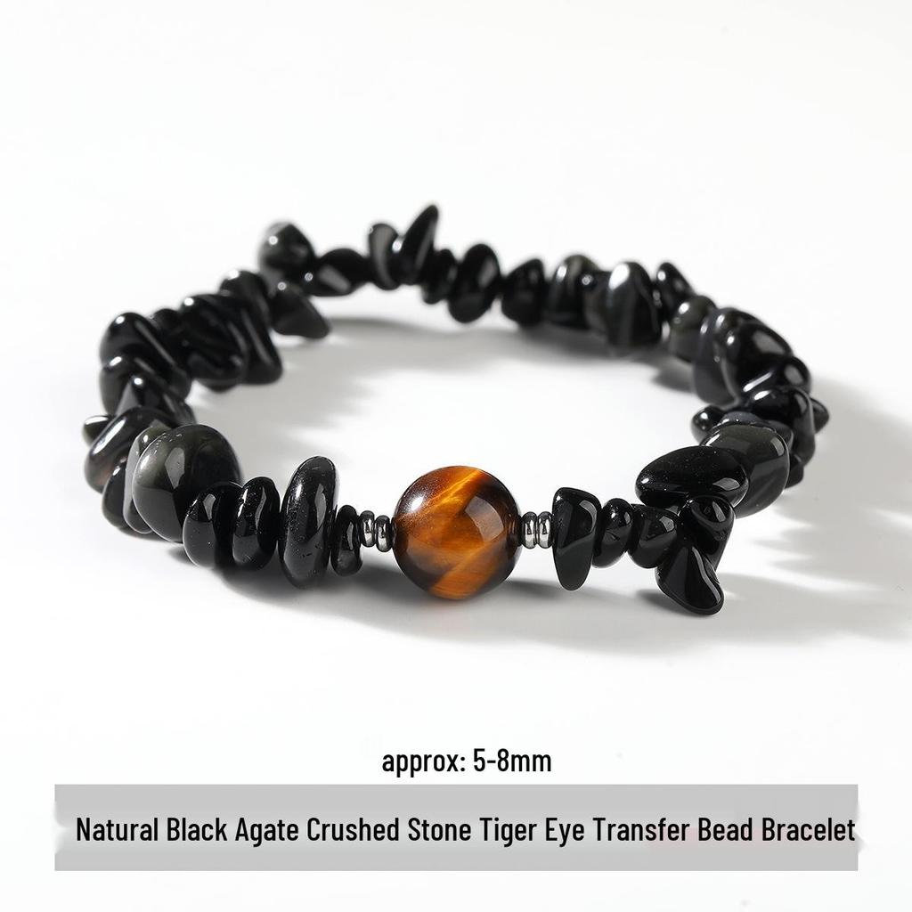 Jingdong Seven-Color Agate Chip Elastic Bracelet
