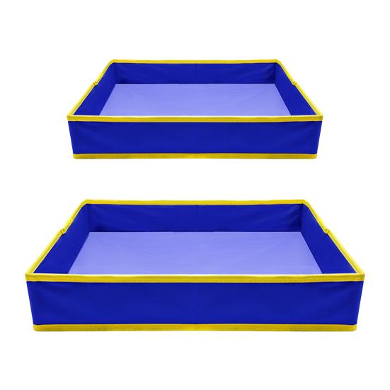 Folding Cloth Sand Tray Tear-Resistant Waterproof Portable Kids Beach Toys Storage Tray