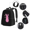 Best Seller Lil Peep Bunny Merchandise Teen College Student Backpack Pattern Design Bags Lil Peep Bunny Stuff Lil Peep Bunny