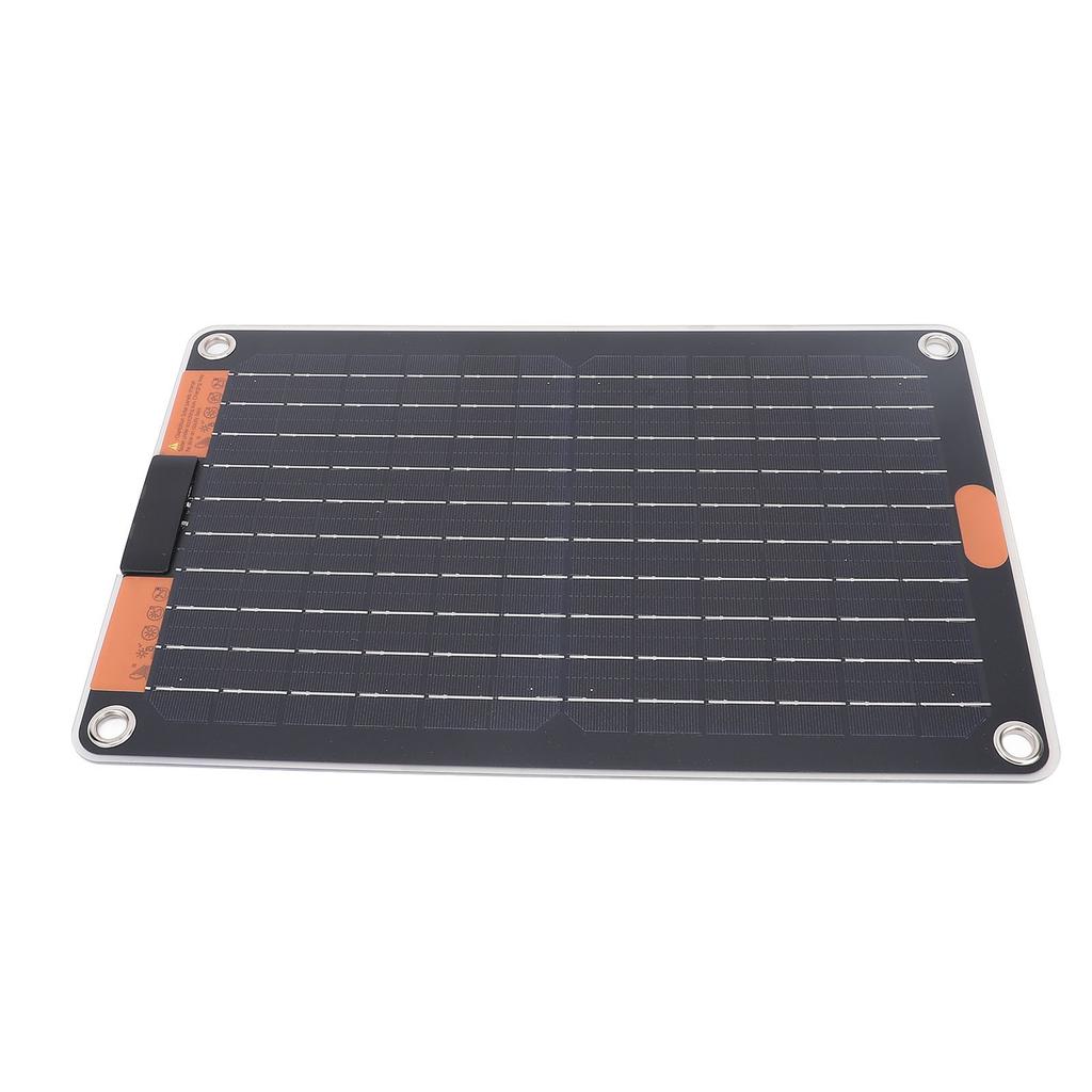Solar Panel 15W 5V 2A Dual Type C Output Monocrystalline Silicon Portable Solar Panel Charger for Phone Camera Tablet