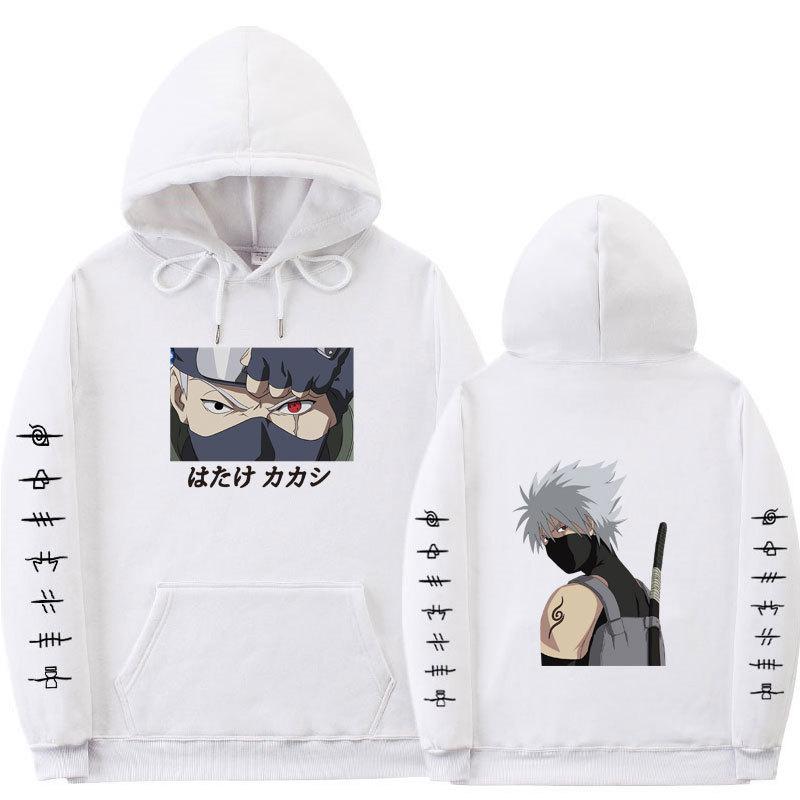 Naruto Kakashi Hatake Anbu Mikina, Přední Manga Panel Zadní Umění Postavy Ninja Runy Potisk na Rukávu Anime Pulovr