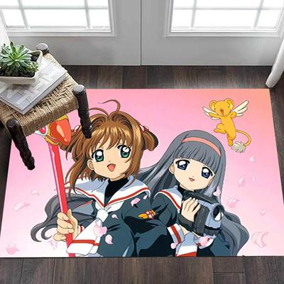 Anime Cardcaptor Sakura Cosplay Costume Set Decoration,Carpet,Living Room,Bedroom, Non-slip,Square Rug