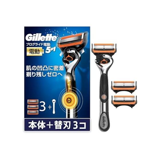 Gillette Electric Razor, Body, 3 Replacement Blades, Razor, Men s, Skin-friendly Proglide [Amazon.co.jp Exclusive]