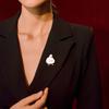Elegant Duck Shaped Lapel Pin Handmade Animal Brooch Stylish Corsage Badge Fashion Accessory for Parties and Dinners