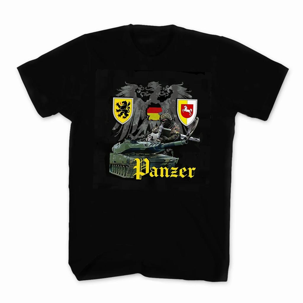 German Military Panzer Bundeswehr TShirt 100 Cotton ONeck Summer Short Sleeve Casual Mens Tshirt Size S3XL