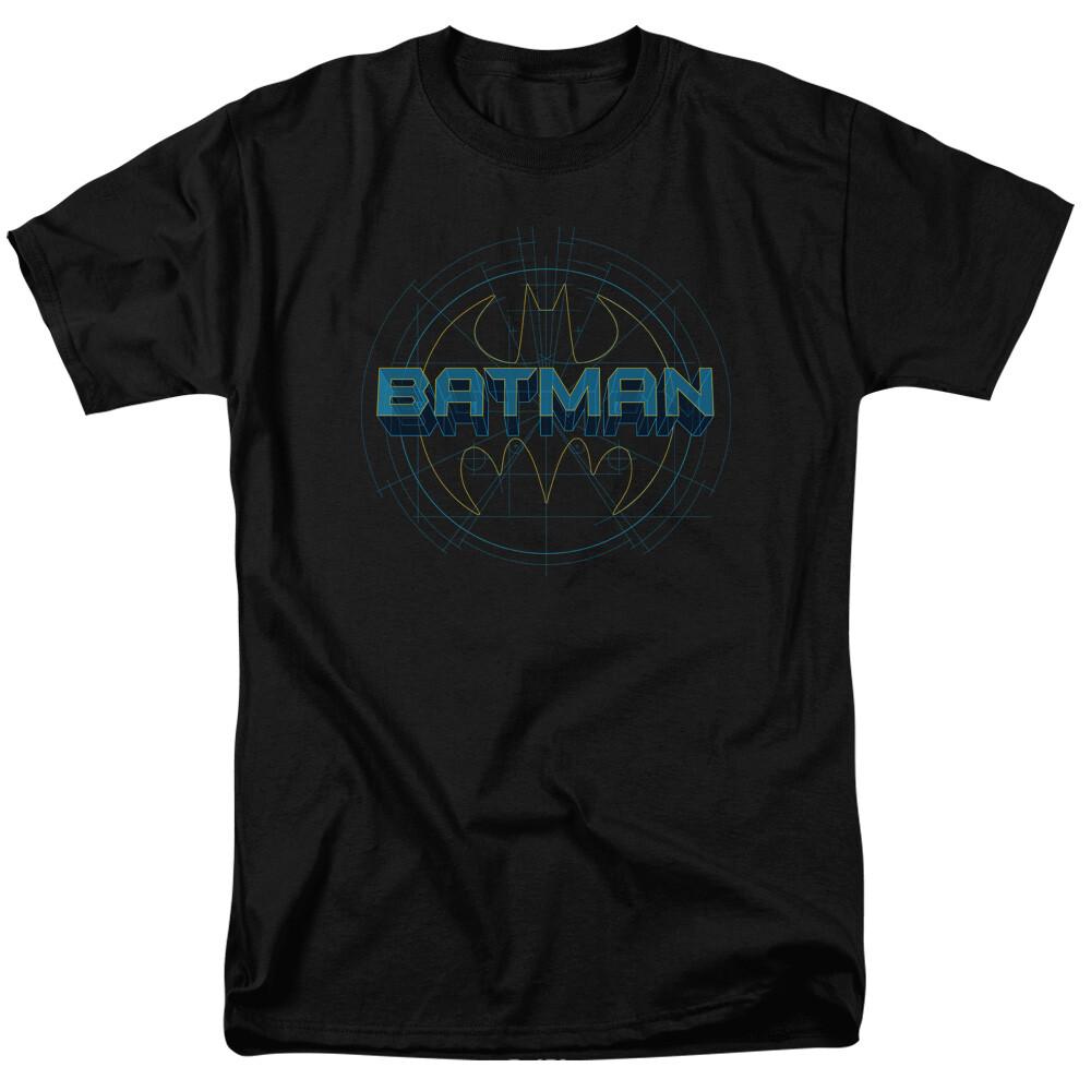 26 Batman Bat Tech Logo T Shirt Licensed Comic Book Tee Black Unisex T-Shirt XXL