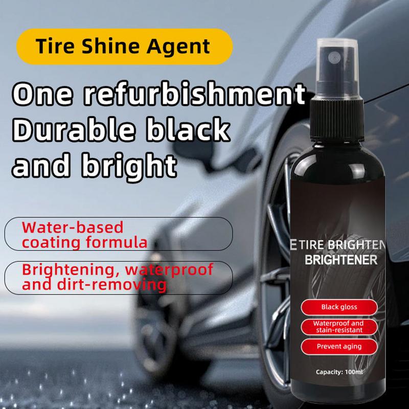 Tire Shine Spray 100ml High Shine Tire Spray Wheel Dressing Cleaner Tire Coating Tire And Wheel Care For Cars Trucks SUVs RVs
