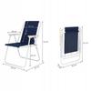 Chaise pliante de camping de plage SPRINGOS - bleu foncé - Acier thermolaqué - Polyester - 52x59x80 cm