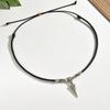 1PC Men Retro Artificial Leather Necklace Medieval Vintage Arrow Pendant Man Jewelry Gift for Him