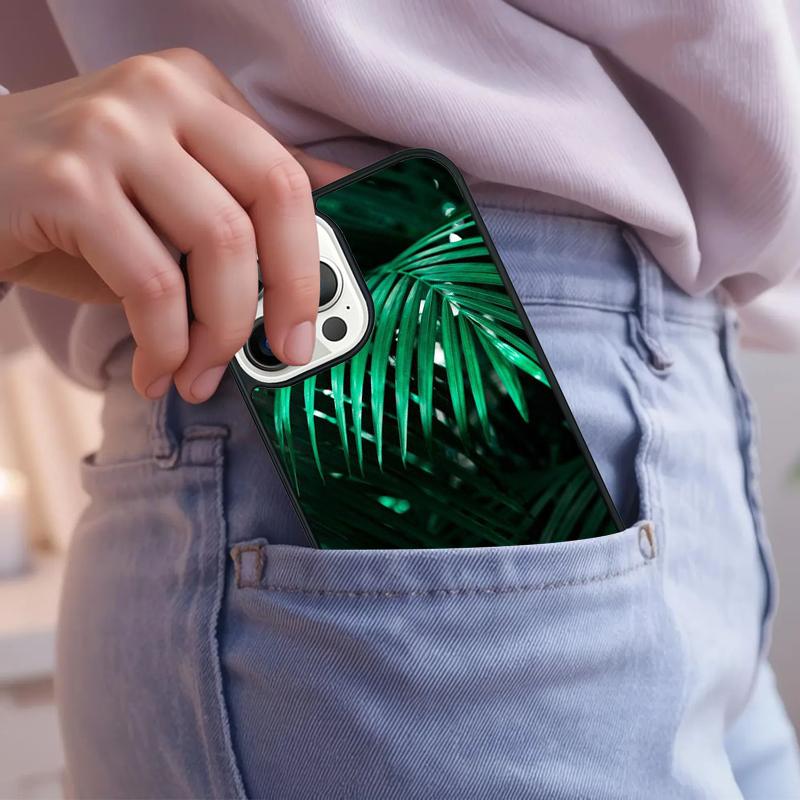 Tropical Palm Trees Leaf Plant Phone Case For iPhone 17 Air 15 16e 14 13 Pro Max Coque 12 11 Pro Max PLUS cover