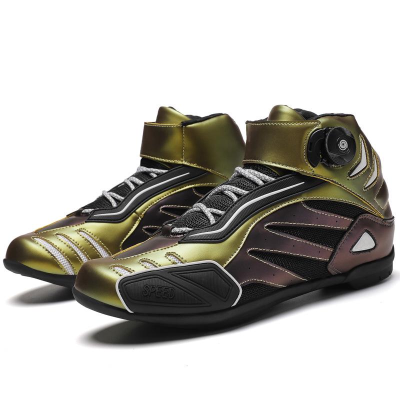 Motorcycle riding shoes Men's four-season off-road locomotive boots Racing short boots Summer motorcycle travel equipment