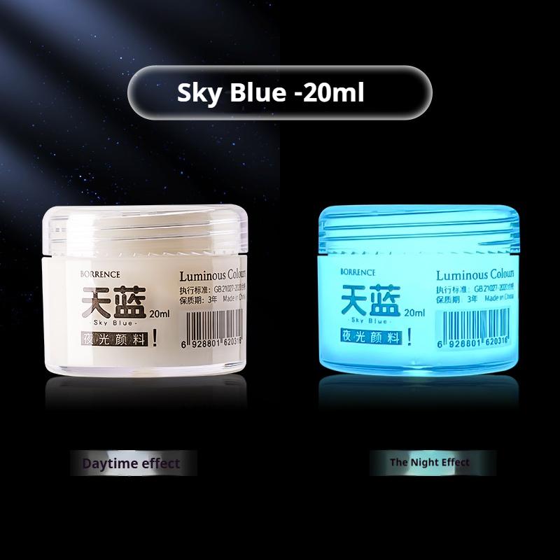 BORRENCE Fluorescent Pigment Luminous Paint 20/60ml 8 Colors Hand-Painted Graffiti DIY Glow-in-the-dark Waterproof Acrylic Paint