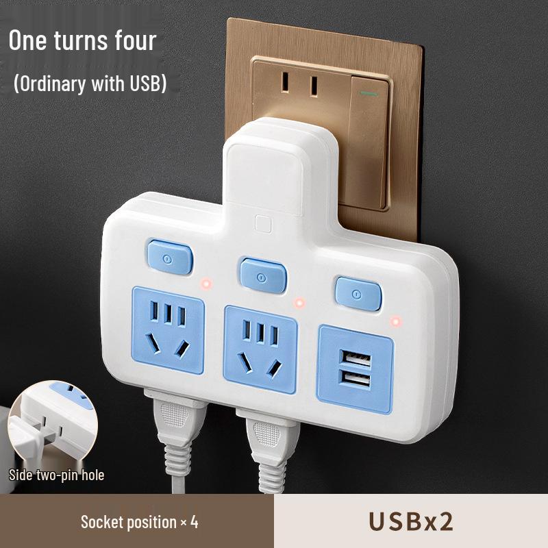 High-Power 16A Multi-Position Socket Board with USB