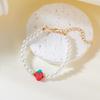 Multilayered Beaded Necklaces with Strawberry Pendant Handmade With Bead Materials Perfect For Everyday And Party Wear