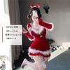 Santa Sexy Cosplay 5 Piece Set Reindeer Free Size New Year Performance Event Costume Sexy Red Cute Temptation Christmas Popular Cosplay [harukita]