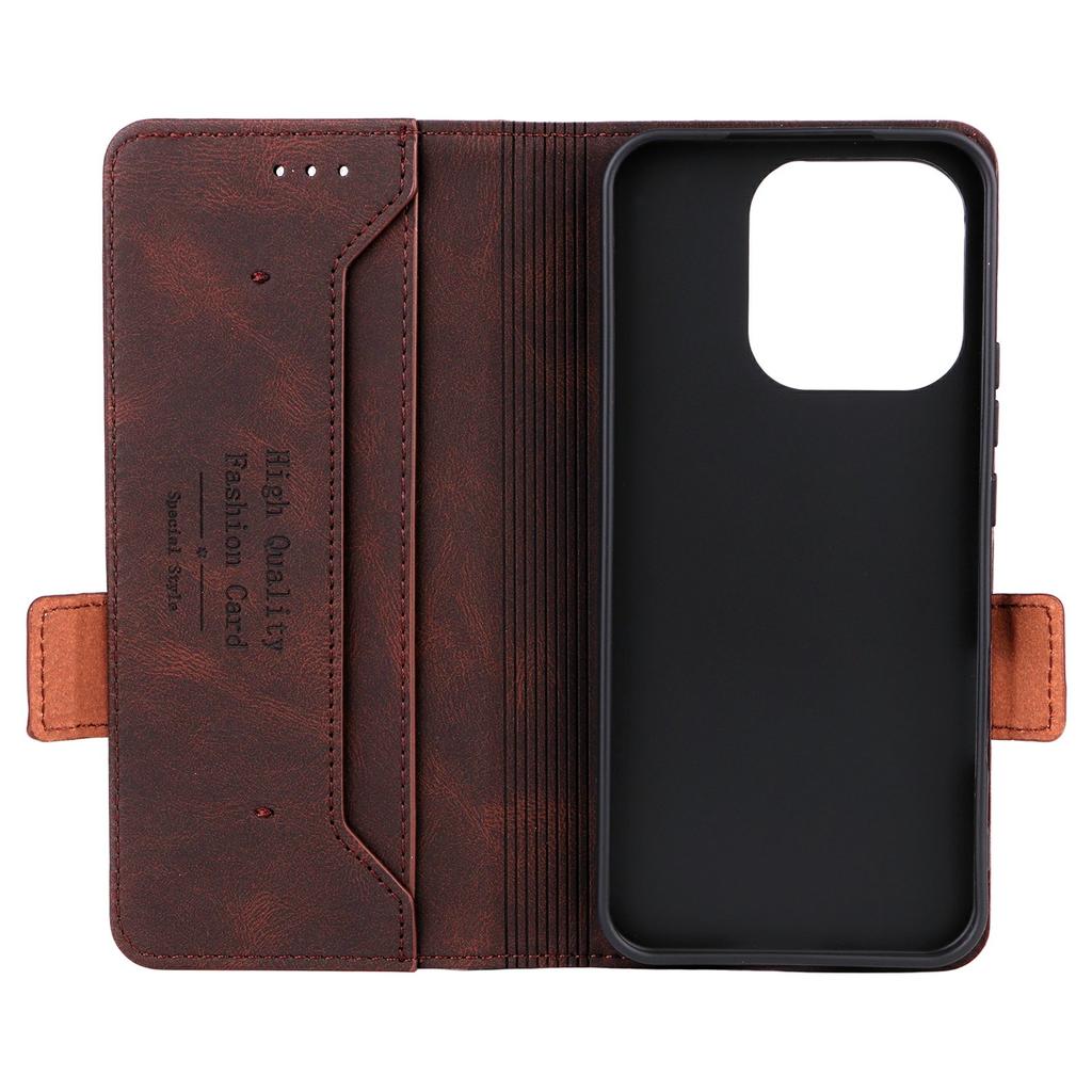 For Honor 400 Lite 5G Case Leather Wallet Flip Phone Cover with Hardware Decor
