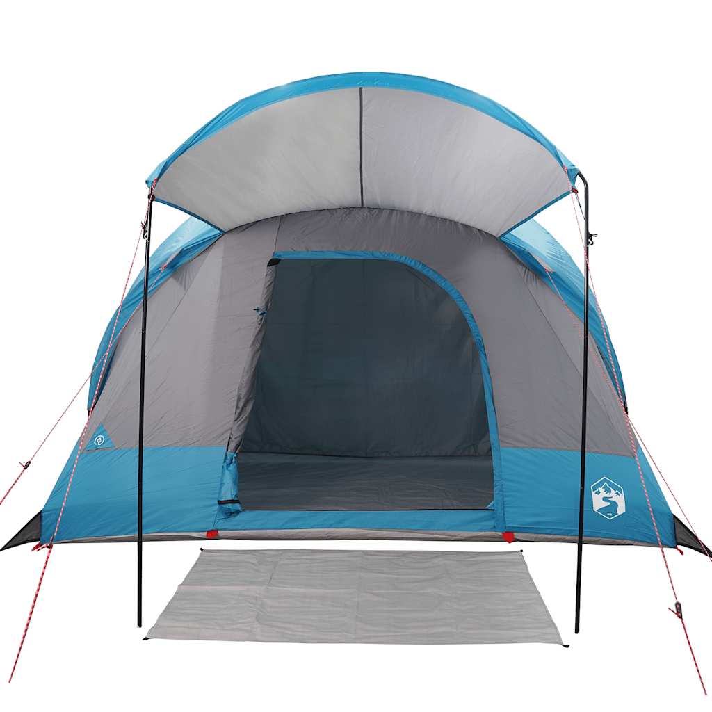 Tunnel Family Tent for 8 Persons Blue Waterproof