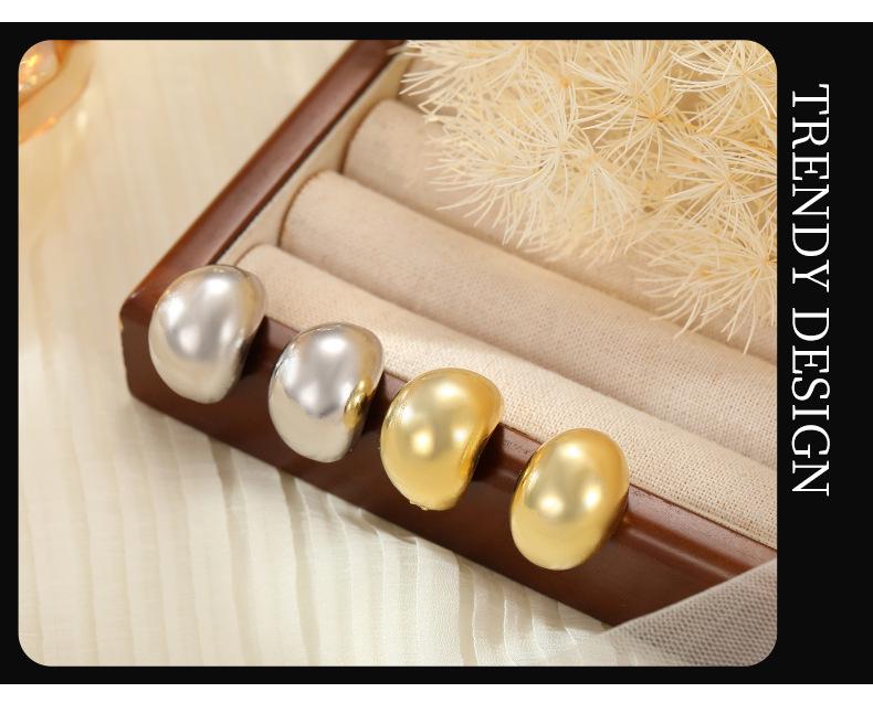 Banyan Tree S925 Silver Hollow Teardrop Earrings - Women's Smooth, Bold, High-end Fashion Statement